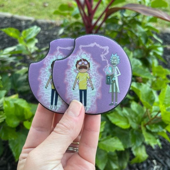 Rick & Morty Car Coaster Set | Funny Coaster Set - Picture 3 of 14